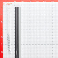 Порог алюминиевый угловой наружный 37,5х23х1800 мм серебро с резиновой вставкой - фото 2