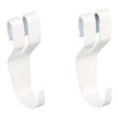 Крючок универсальный металлический белый Титан-GS - фото 1