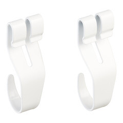 Крючок универсальный металлический белый Титан-GS - фото 3