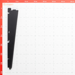 Кронштейн для полки металлический черный 335 мм Титан-GS - фото 2