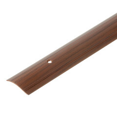 Порог алюминиевый разноуровневый кант 40х900 мм дуб темный перепад 15 мм - фото 1