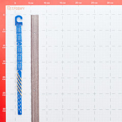 Порог алюминиевый одноуровневый стык 25х900 мм дуб серый - фото 2