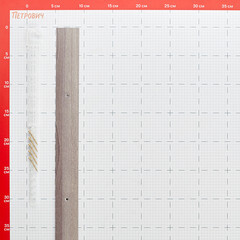 Порог алюминиевый одноуровневый стык 40х900 мм дуб серый - фото 2