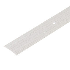 Порог алюминиевый одноуровневый стык 40х1800 мм дуб ривалго белый - фото 1