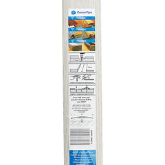 Порог алюминиевый одноуровневый стык 60х900 мм дуб ривалго белый - фото 3