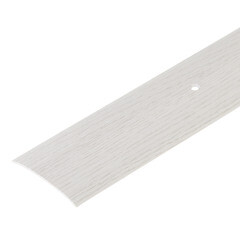 Порог алюминиевый одноуровневый стык 60х1800 мм дуб ривалго белый - фото 1