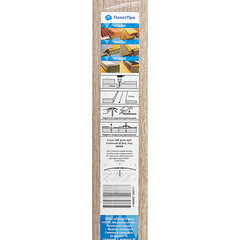 Порог алюминиевый одноуровневый стык 60х900 мм беленый - фото 3