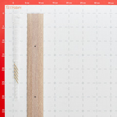 Порог алюминиевый одноуровневый стык 60х900 мм беленый - фото 2