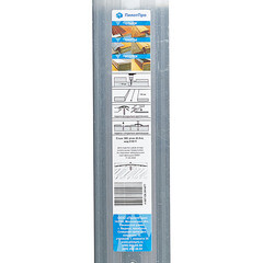 Порог алюминиевый одноуровневый стык 80х900 мм без покрытия - фото 3