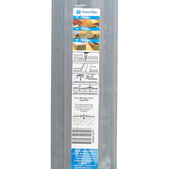 Порог алюминиевый одноуровневый стык 100х1800 мм без покрытия - фото 3