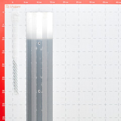 Порог алюминиевый одноуровневый стык 100х1800 мм без покрытия - фото 2