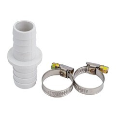 Соединитель для сливных шлангов ДТРД 19х22 мм с хомутами - фото 2