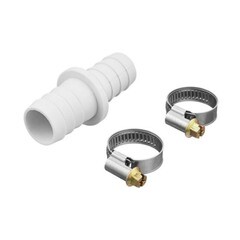 Соединитель для сливных шлангов ДТРД 19х22 мм с хомутами - фото 3