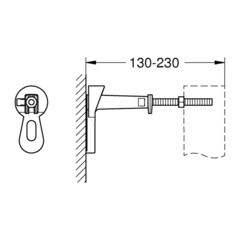 Инсталляция Grohe Solido для подвесного унитаза с кнопкой черной матовой - фото 2