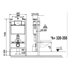 Инсталляция Roca Active B для подвесного унитаза без кнопки - фото 2