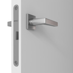 Дверь межкомнатная Invisible 600х2200 мм без покрытия глухая с прямым открыванием с замком хром - фото 4