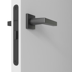 Дверь межкомнатная Invisible 900х2000 мм с прямым открыванием с замком черным - фото 4