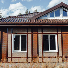 Панель фасадная гибкая Технониколь Hauberk 1000х250 мм кирпич терракотовый 2 кв.м - фото 7