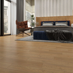 Плитка кварцвиниловая Natisston Glorious дуб бежевый замковая 1,95 кв.м 4 мм с фаской художественная - фото 4