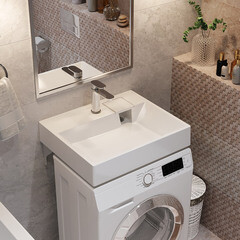 Раковина на стиральную машину Paola Juno 60х50 см (00-00011391) - фото 3