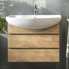 Тумба под раковину Vigo Wing 70 см подвесная дуб золотой (tp.WIN.BAL.70.2Y дуб золотой) - фото 7