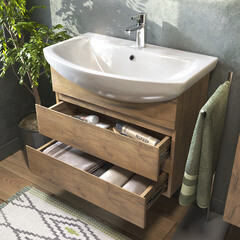 Тумба под раковину Vigo Wing 70 см подвесная дуб золотой (tp.WIN.BAL.70.2Y дуб золотой) - фото 5