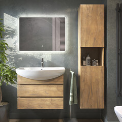 Тумба под раковину Vigo Wing 70 см подвесная дуб золотой (tp.WIN.BAL.70.2Y дуб золотой) - фото 3