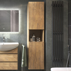 Пенал Vigo Wing 35 см подвесной дуб золотой - фото 5