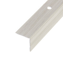 Порог алюминиевый угловой наружный 19х19х900 мм дуб ривалго белый - фото 4