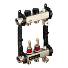 Коллектор для теплого пола Tece 1 ВР(г) х 2 выхода 3/4 НР(ш) ЕК х 1 ВР(г) с расходомерами (77310002) - фото 5