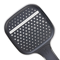 Лейка для душа ARGOtech Petra 130х130 мм 3 режима без шланга пластик хром/черная (AGD 20.1315 B) - фото 4