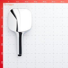 Лейка для душа ARGOtech Petra 130х130 мм 3 режима без шланга пластик хром/черная (AGD 20.1315 B) - фото 2