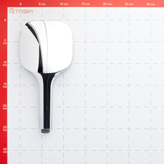 Лейка для душа ARGOtech Vista 120х120 мм 3 режима без шланга пластик хром/черная (AGD 20.1322 B) - фото 2