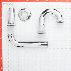 Сифон для раковины Tokito 1 1/4х45 мм без выпуска с соединением 32 мм хром (TOK-SHI-S32CH) - фото 2