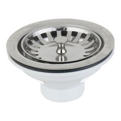 Выпуск для мойки АНИ пласт 3 1/2 с решеткой (M250) - фото 3