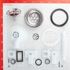 Выпуск для мойки АНИ пласт 3 1/2 с переливом (N305DIY) - фото 3