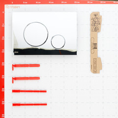 Клавиша смыва для инсталляций Alcadrain M67 хром (550136) - фото 2