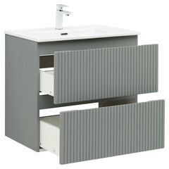 Тумба под раковину Акванет Джейн 70 см подвесная мисти грин (00335433) - фото 10