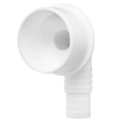 Переходник ДТРД угловой 16/25х40 мм для подключения сливного шланга с хомутом - фото 2