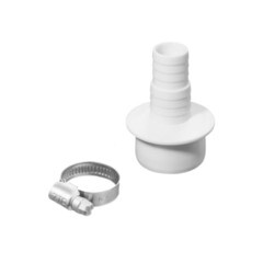 Переходник ДТРД 16/25х40 мм для подключения сливного шланга с хомутом - фото 1