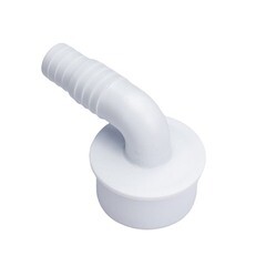 Переходник ДТРД угловой 16/25х50 мм для подключения сливного шланга с хомутом - фото 3