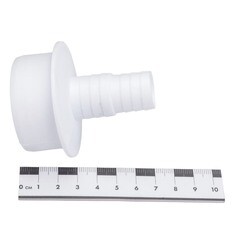 Переходник ДТРД 16/25х50 мм для подключения сливного шланга с хомутом - фото 2