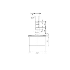 Переходник ДТРД 10/13х50 мм для подключения сливного шланга - фото 2