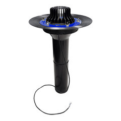 Изображение товара Воронка Технониколь d110 мм для плоской кровли с подогревом черная