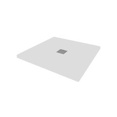 Поддон Ulitka Flow литьевой мрамор 90х90х3 см квадрат белый низкий (74104109) - фото 1