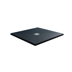 Изображение товара Поддон Ulitka Flow литьевой мрамор 90х90х3 см квадрат черный низкий (74104108)