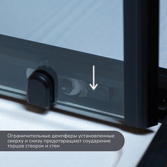 Душевой уголок Ulitka Safari черный 120х80х195 см прямоугольник стекло прозрачное 6 мм (74104005) - фото 5