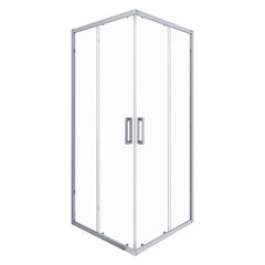 Душевой уголок Ulitka Safari хром 90х90х195 см квадрат стекло прозрачное 6 мм (74104168) - фото 1