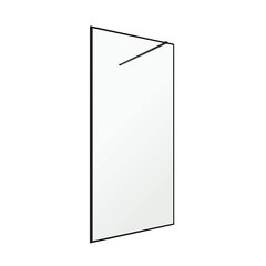 Изображение товара Душевая перегородка Walk in Ulitka Prisma черная 90х195 см стекло прозрачное 6 мм (74104157)