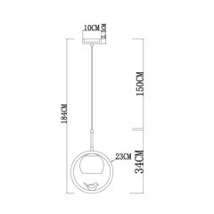 Светильник подвесной Arte Lamp Caprice E27 60 Вт 1 кв.м бежевый IP20 (A4182SP-1BR) - фото 2